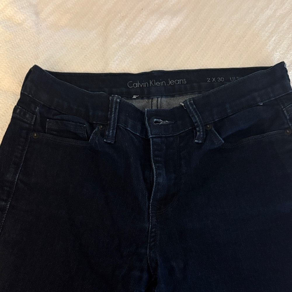 Calvin Klein Women's Midnight Blue High Rise Jeans